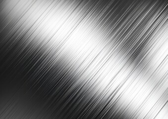 Poster - Abstract Linear Texture with Subtle Light Reflection on Smooth Metal Surface in Shades of Gray for Background or Design Use