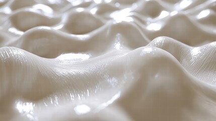 Poster - Expansive white surface covered with a rich variety of white material creating a clean aesthetic