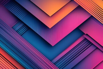 Aufkleber - Abstract geometric design with vibrant colors