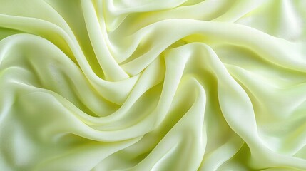 Poster - Soft and elegant white fabric draped gracefully against a clean background evoking tranquility
