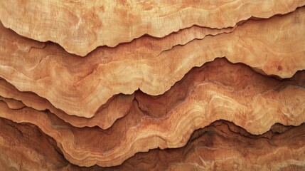 Aufkleber - Wood art background - Abstract closeup of detailed organic brown wooden waving waves wall texture banner wall..