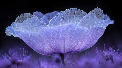 Poster - Beautifully simple flower portrayed in natural light showcasing its unique shape and color palette
