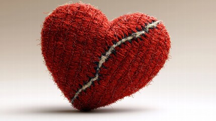 Poster - Distinctive red heart shaped object showcasing the universal symbol of love and affection for all