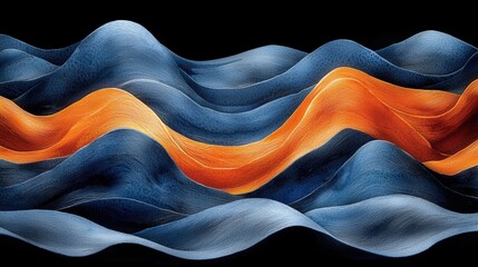 Poster - Gentle wave rolling forward on a tranquil shoreline under a clear blue sky on a sunny day