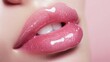© pornsawan - Beige nude tone lipstick make up isolated on a studio background,natural Liquid lipsticks,makeup cosmetic lips, product mockup for beauty fashion business,sale,swatch color,template.