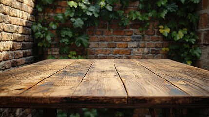 Poster - Minimalistic table captured in a bright and airy setting with a soft background for a fresh look