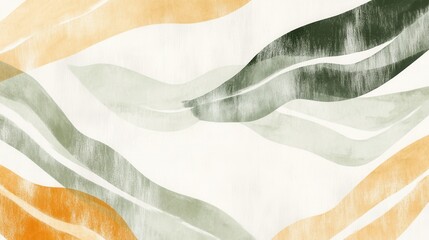 Poster - Elegant abstract design with flowing lines and soft colors for a serene minimalist backdrop