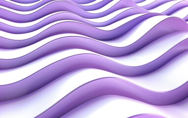 Aufkleber - Waves of purple patterns in abstract design digital art contemporary high contrast visual harmony