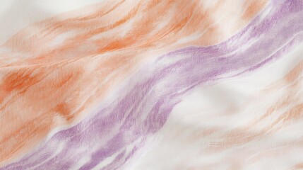 Poster - Minimalist wash of peach and lavender hues with delicate pencil strokes creating a soft, artistic background