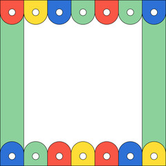 Fototapete -  Retro Frame Background Element Set