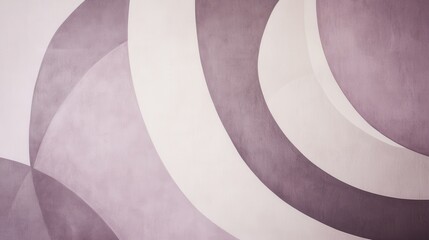 Poster - Elegant lavender and gray arcs create a soothing atmosphere in a modern interior design setting