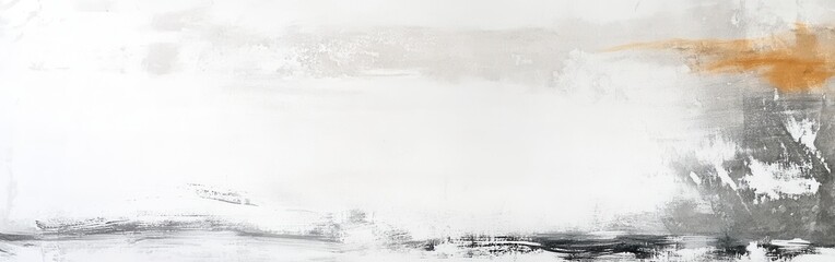 Poster - Abstract white composition featuring soft pencil texture conveying subtle emotions and movement across the canvas surface
