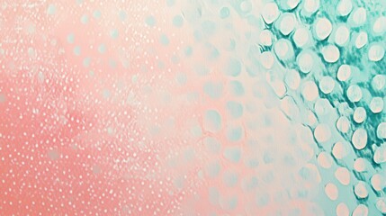 Poster - Abstract patterns of tiny dots in pastel pink shades create a unique visual texture