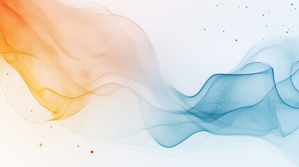 Poster - Exploration of smooth pastel gradients blending from blue to amber creating a serene visual effect