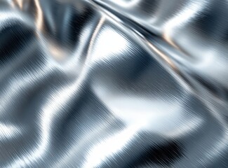 Poster - Glimmering Fabric Surface with Soft Waves and Elegant Texture for Stylish Background or Design Elements in Various Creative Projects