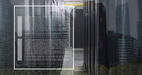 Poster - Image of digital data processing over computer servers