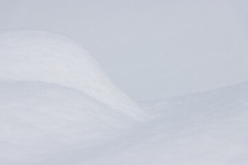 Wall Mural - mounds of fresh soft winter snow abstract background