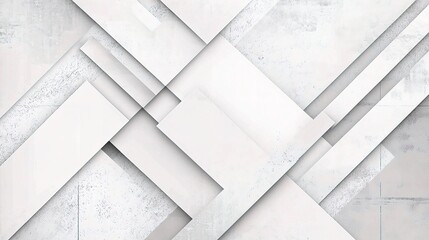 Poster - Abstract Grey and White Lines Composition on Minimalist Background