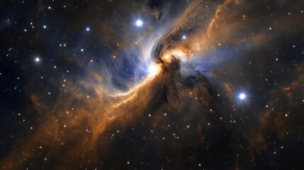 Aufkleber - A black hole warping starlight, surrounded by cosmic dust