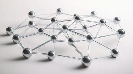 Poster - 3D Representation of Business Network with Interconnected Nodes