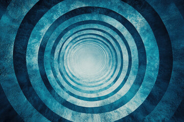 Poster - Abstract concentric circles converging to a light source, creating a mesmerizing depth effect.