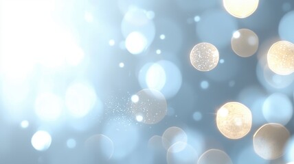 Aufkleber - Abstract blue shimmer glitter surface creates a sparkling bokeh effect, ideal for festive backgrounds and holiday designs