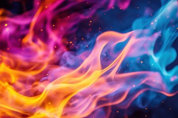 Poster - Vibrant fire flame visuals for innovative branding and design inspiration