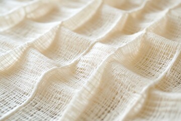 Leinwandbilder - Soft textured fabric draping gently under natural light in a serene indoor setting