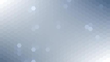 Poster - Hexagon mosaic dynamic grey blue abstract background animation, futuristic technology backdrop