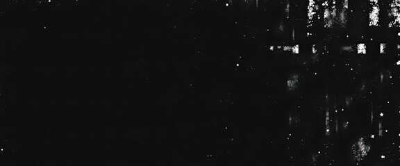 Poster - artistic dark composition with textured white specks that sense of depth and visual interest