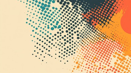 Poster - Abstract colorful background showing various patterns and dotted designs