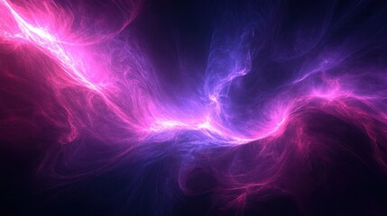 Poster - Abstract artwork featuring vibrant colors and flowing ethereal formations
