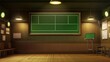 © Ariestia - A vintage interior features a chalkboard with a tennis court layout