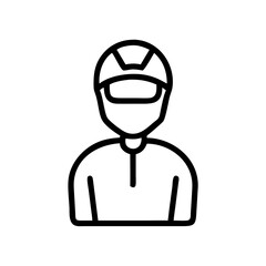 Aufkleber - Driver, person, avatar, user, profile, steering, wheel. Icon for driving, transportation, and user representation. Use on navigation, car, or profile sites.