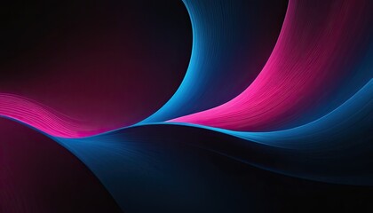 Poster - Abstract dark background with flowing colouful waves
1