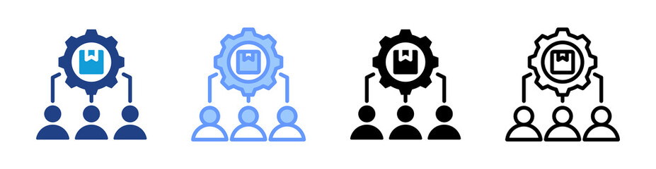 Aufkleber - Distribution icon set multiple style collection
