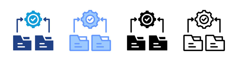 Poster - Data Integration icon set multiple style collection