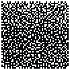 Poster - QR code vector template. barcode sample. pixels seamless pattern. black and white pixelated background. fading pixel noise texture