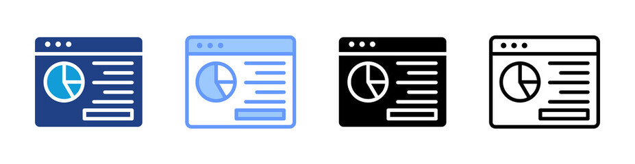 Poster - Information icon set multiple style collection