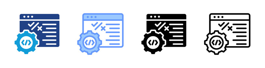 Aufkleber - Decision Making icon set multiple style collection