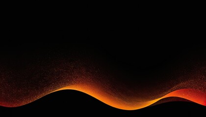 Poster - Abstract orange wave background design
1