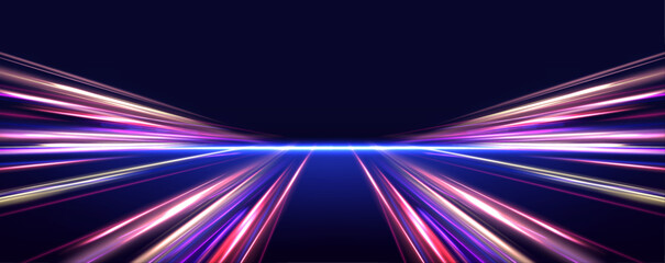 Aufkleber - With vibrant neon colors and high-speed light motion, this design illustrates the evolution of wireless communication. Fiber optic technology is key in delivering faster and more reliable internet.