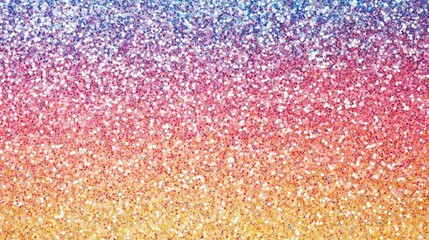 Poster - Radiant iridescent glitter texture with shifting rainbow hues, forming a futuristic and dreamy abstract background.