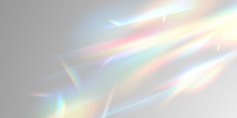Wall Mural - light effect and zigzag ribbon falling from above on a beam of light, tinsel vector