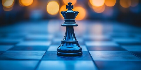 Poster - strategic business blueprint mastering the game of chess in competitive environments
