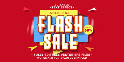 Poster - 3d flash sale text effect-03