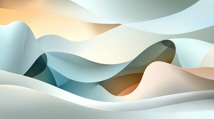 Poster - a contemporary abstract background with a gradient blend of pastel blue and soft gray.