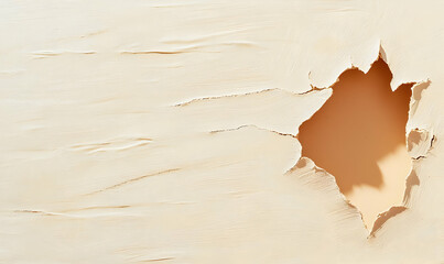 Poster - Cracked Wall with Flaking Paint and Exposed Background Texture