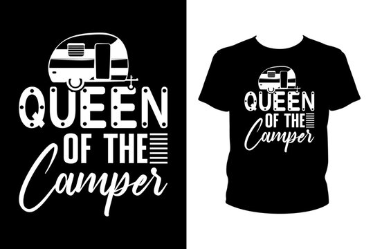 Queen of the camper - Art files for Cricut and Silhouette. You can edit them with Adobe Illustrator.