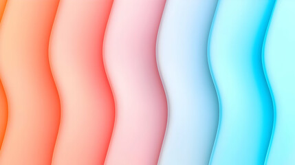 Poster - Smooth Waves of Color in Gradient Hues for Creative Backgrounds
